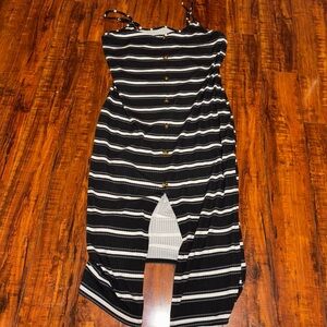 No Boundaries Monochrome Striped Top